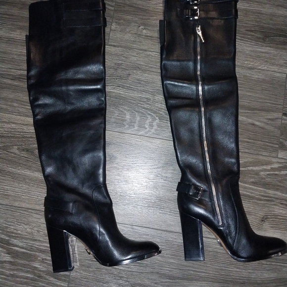Michael Kors Vachetta Leather Knee High Boots - Picture 2 of 5